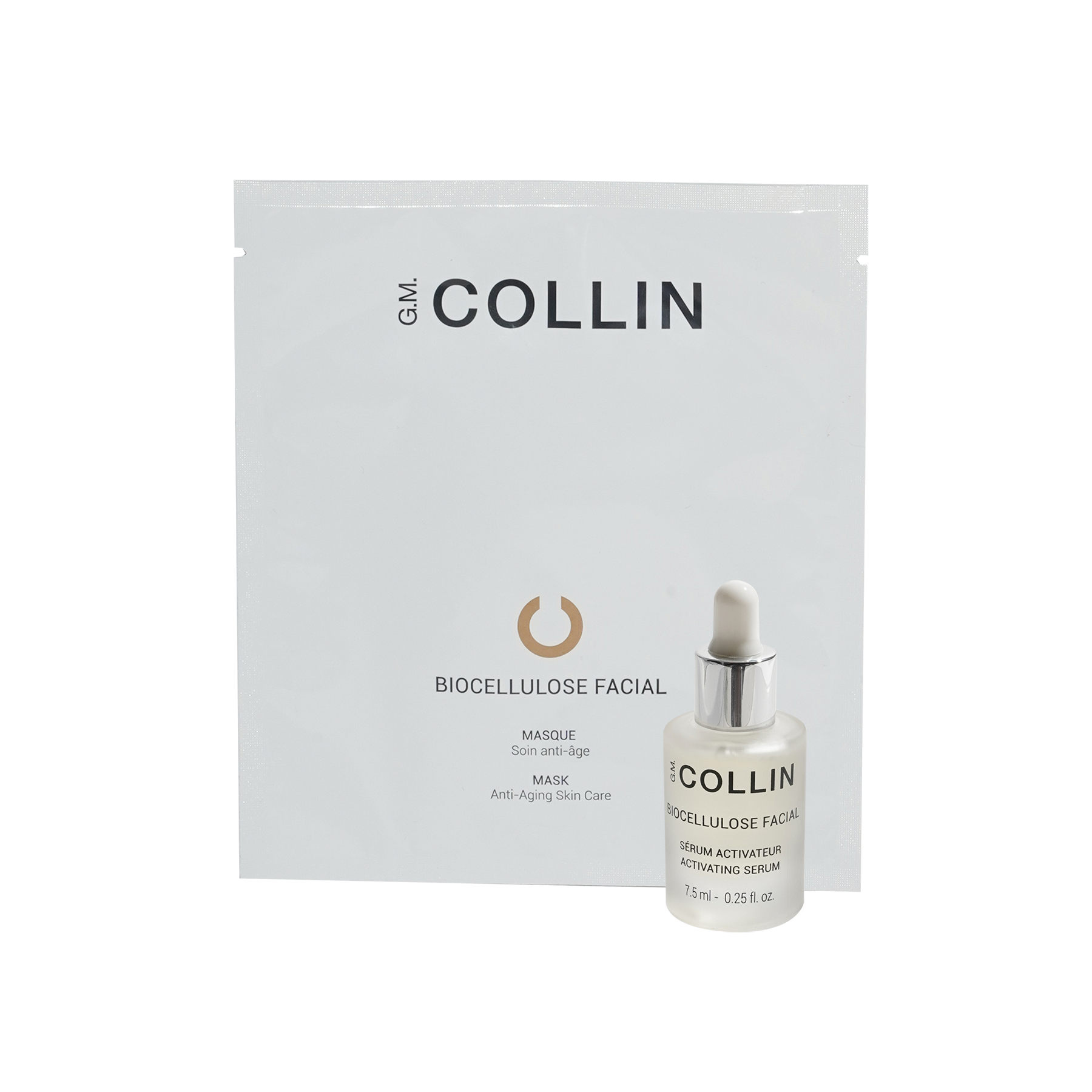Masque en biocellulose et sérum activateur - Soin anti-âge pour une peau lisse, ferme et éclatante