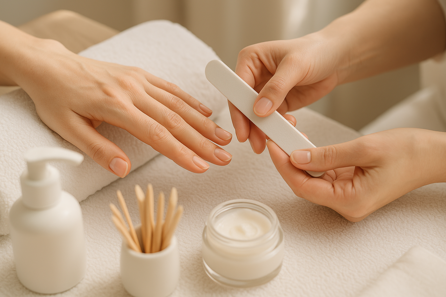 Manucure éclaire et Vernis UV