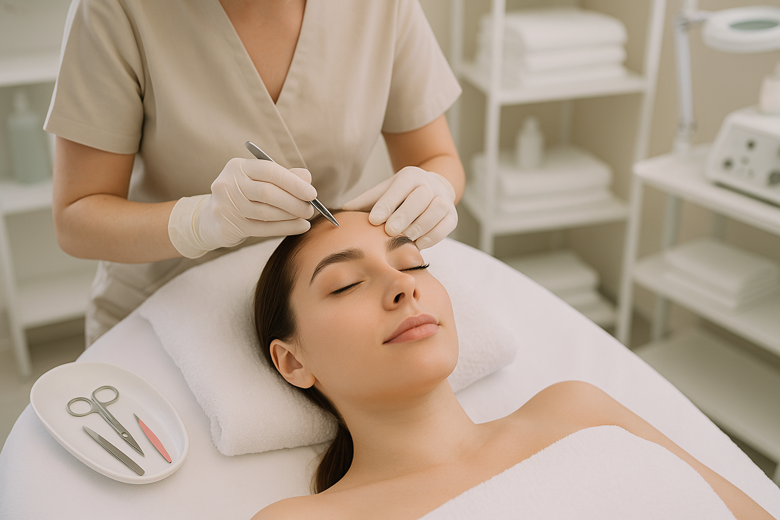 épilation des sourcils ET de la lèvre supérieur