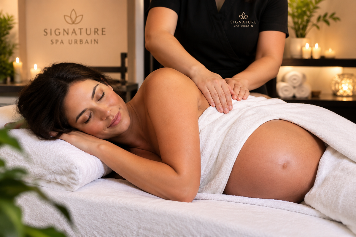 Massage pour femme enceinte chez Signature Spa Urbain à Gatineau