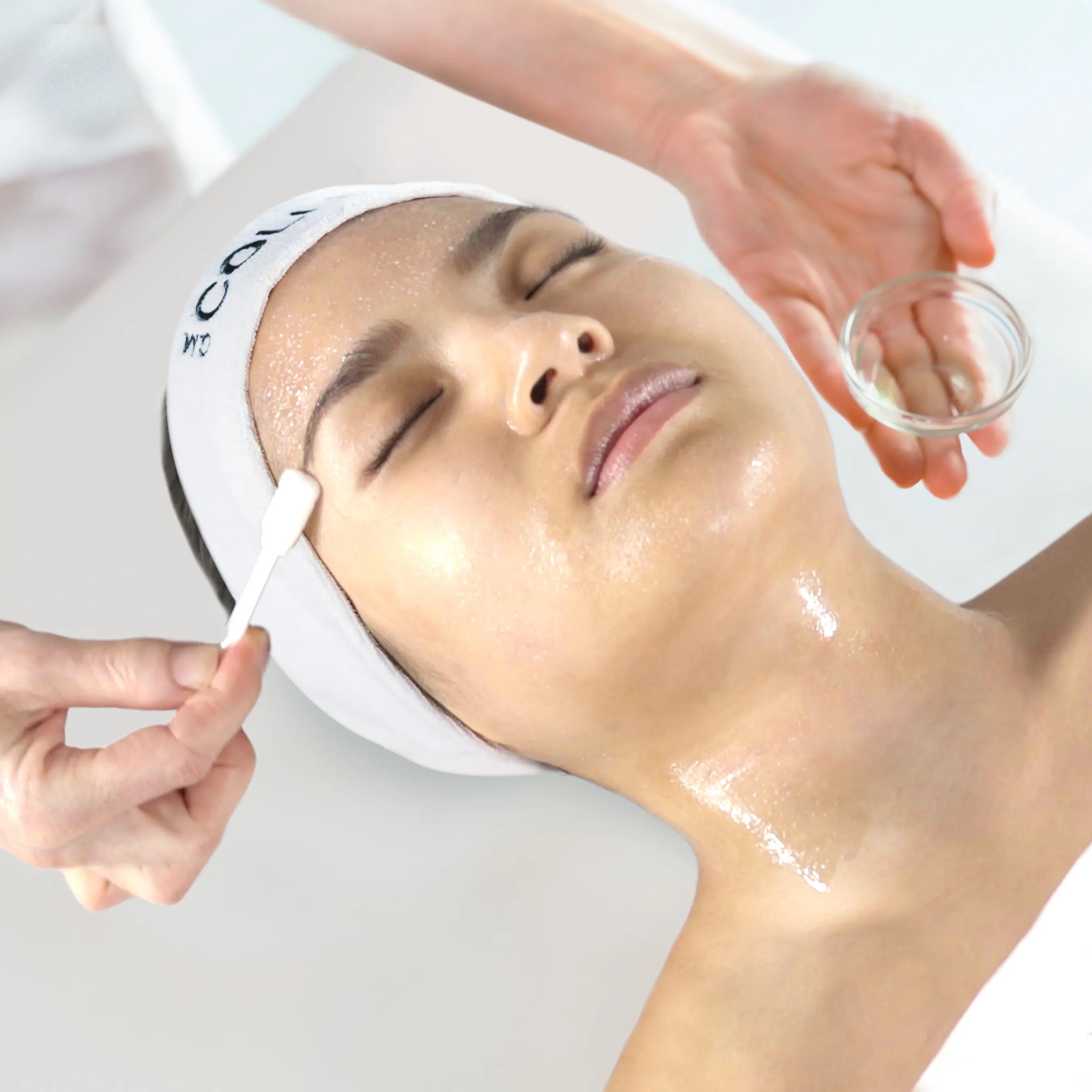 Peeling dans un facial